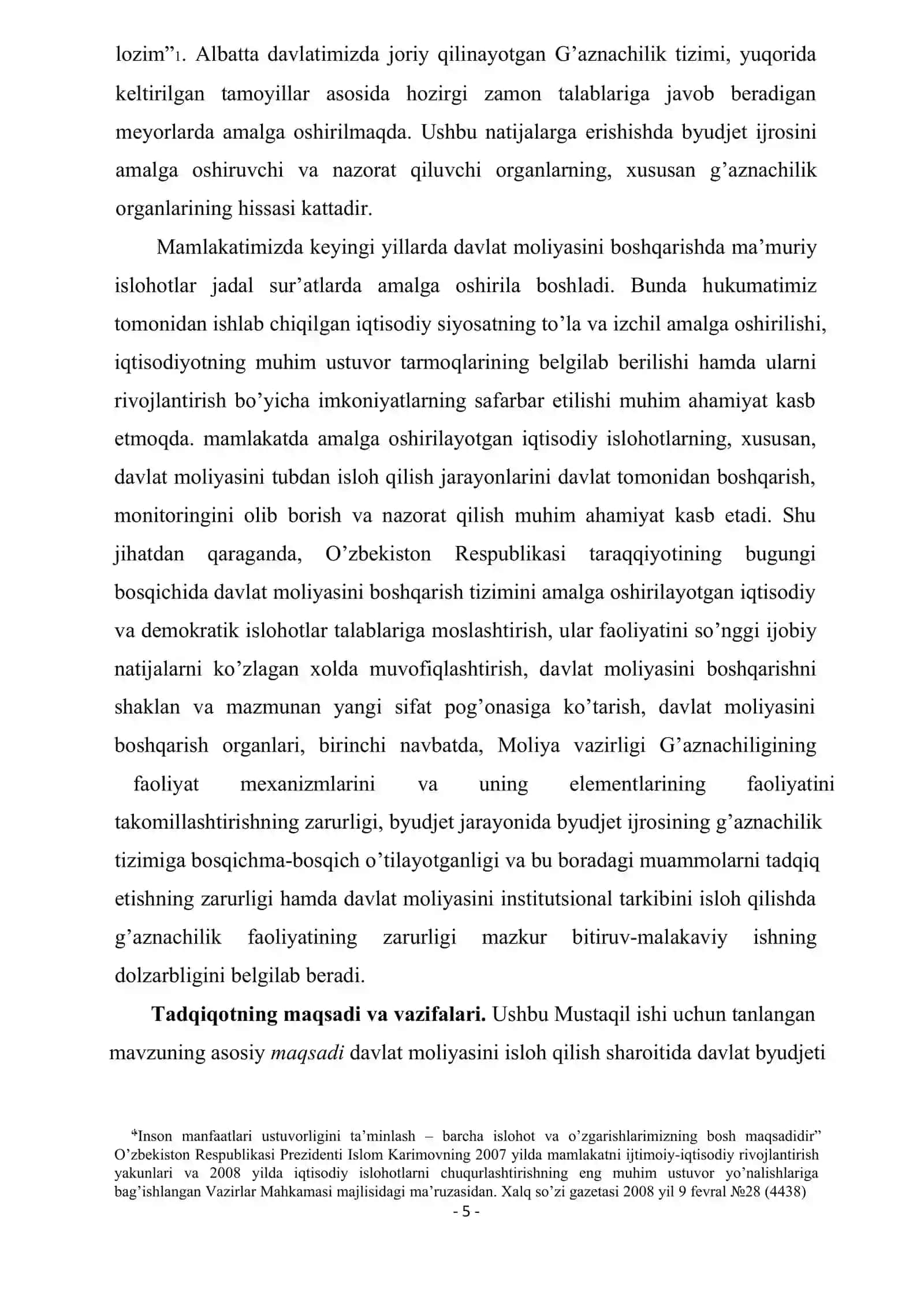 DAVLAT MAQSADLI JAMG’ARMALARI G’AZNA IJROSINI TASHKIL ETISH 4