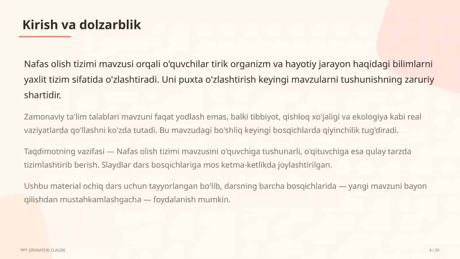Nafas olish tizimi (8-sinf) 4