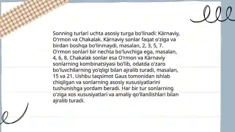 Arab tilida son va uning xususiyatlari 4