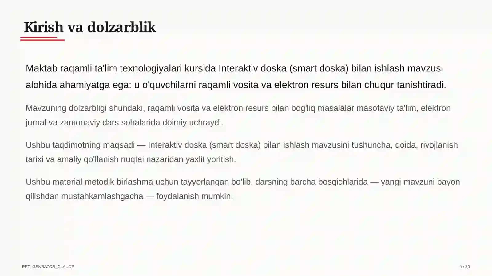Interaktiv doska (smart doska) bilan ishlash 4