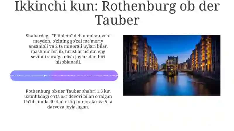 Germaniyabo'yicha 7 kunlik sayohattur paketi 4