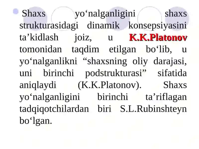 Shaxs yo‘nalganligi va faoliyat motivi 4