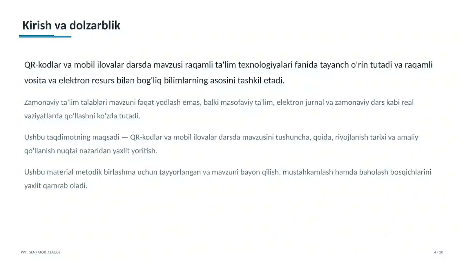 QR-kodlar va mobil ilovalar darsda 4