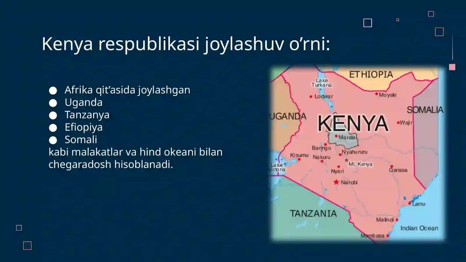 Mavzu: Kenya Respublikasining bojxonasiyosi tahlili 4