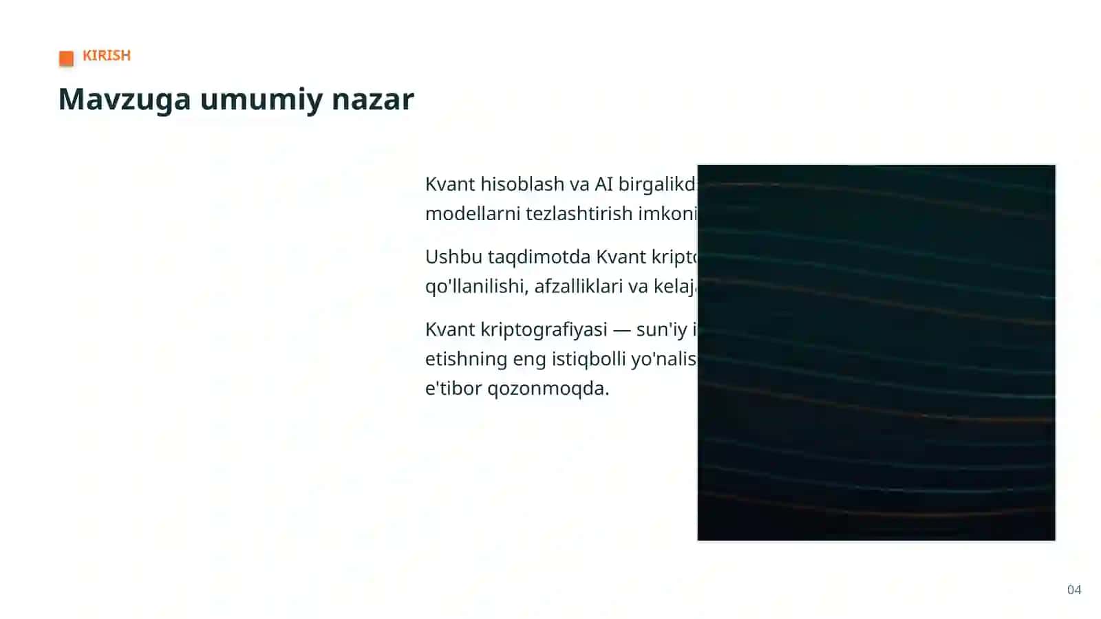 KVANT HISOBLASH VA AI 4