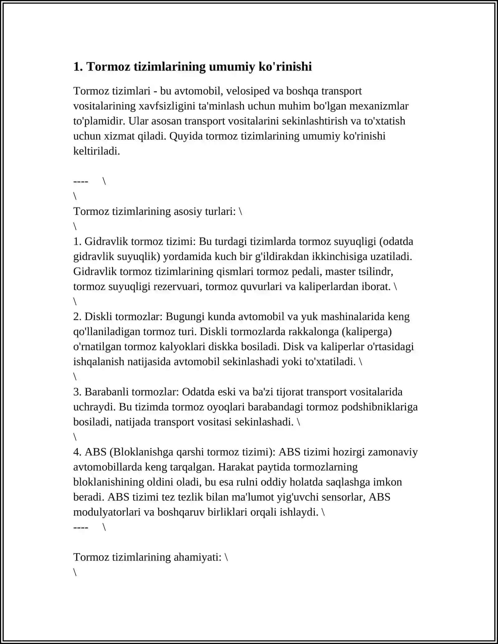 ZAMONAVIY YUK VAGONLARIDAGI TORMOZ USKUNALARI 4
