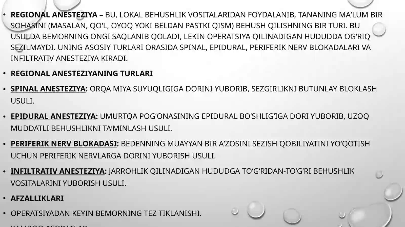 Zamonaviy og’riqsizlantirish usullari. Zamonaviy xirurgik asbob, uskuna va moslamalar. Robotlashtiri 4