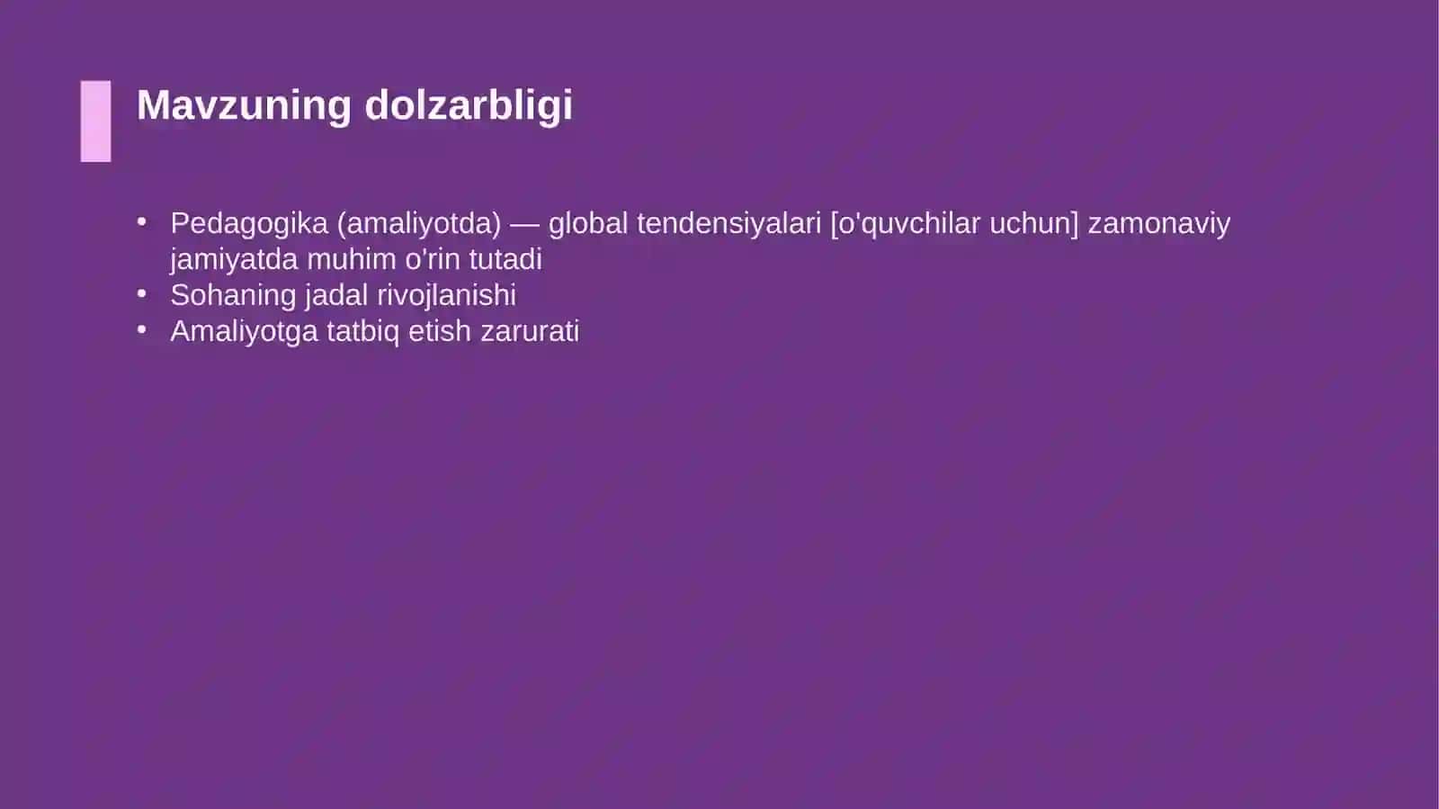 Pedagogika (amaliyotda) — global tendensiyalari [o'quvchilar uchun] 4