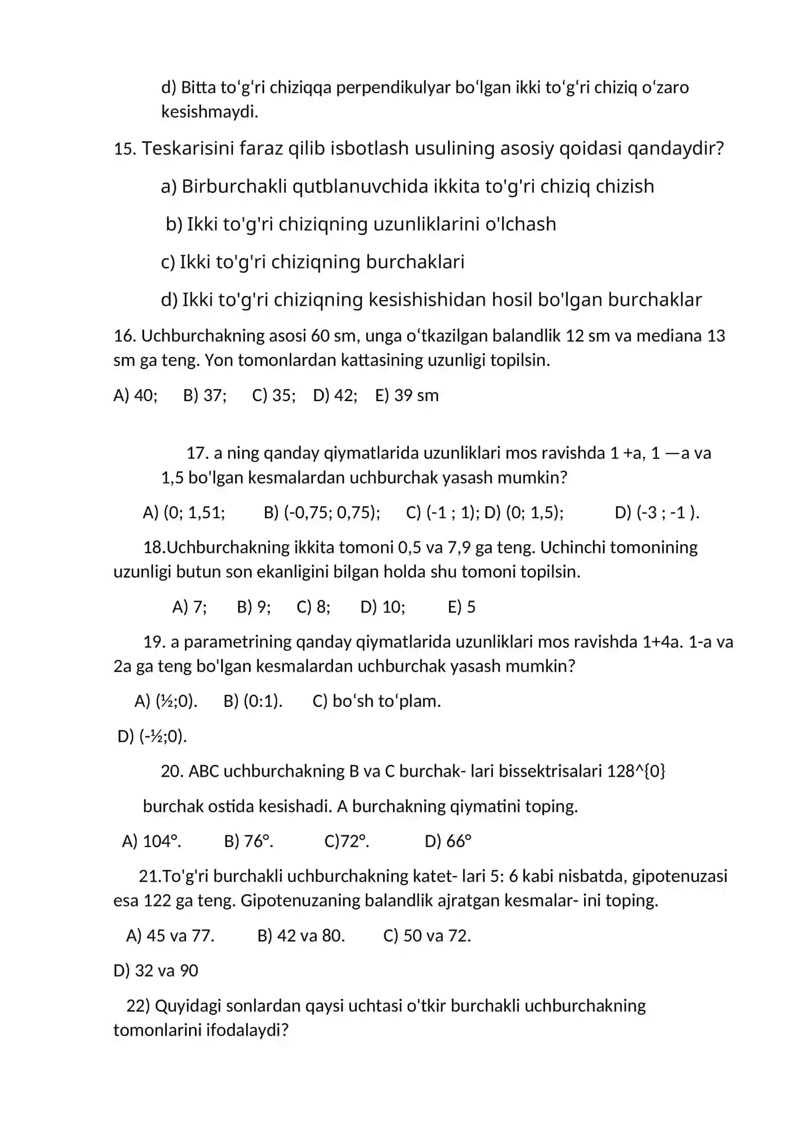 Qo‘shni burchaklar bissektrisasi 4