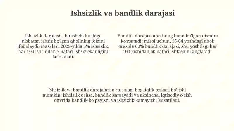 Aholi bandligi statistikasi 4
