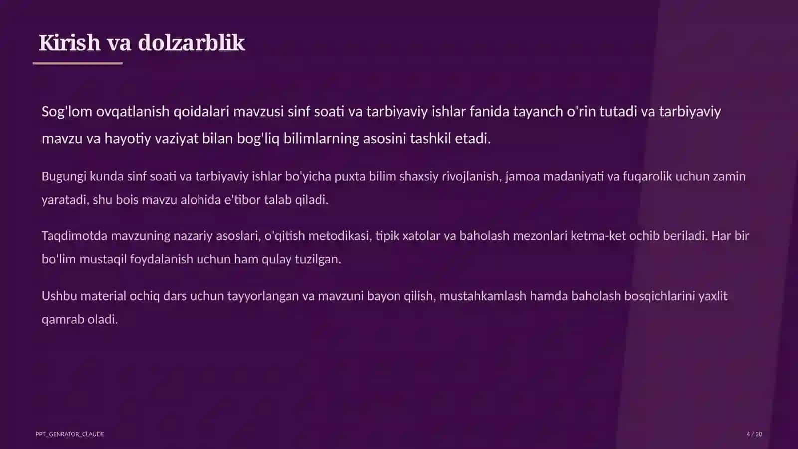 Sog'lom ovqatlanish qoidalari 4