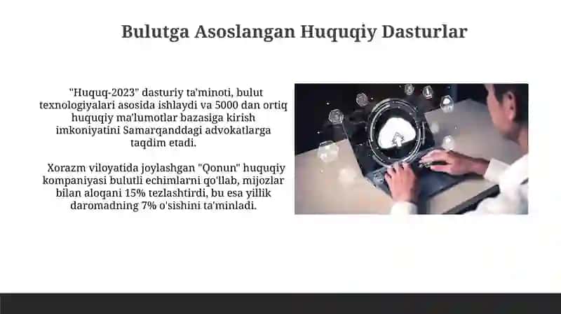 Bulut Texnologiyalaridan Huquqiy Xizmatlarda Foydalanish 4