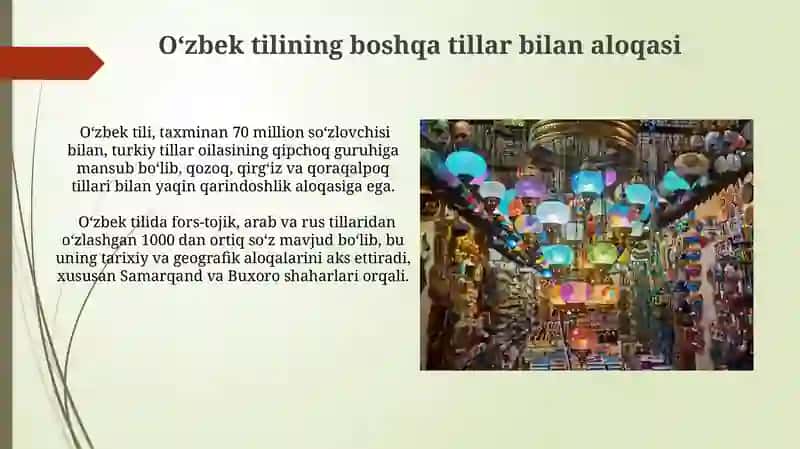 Oʻzbek Tilining Umumiy Xususiyatlari 4