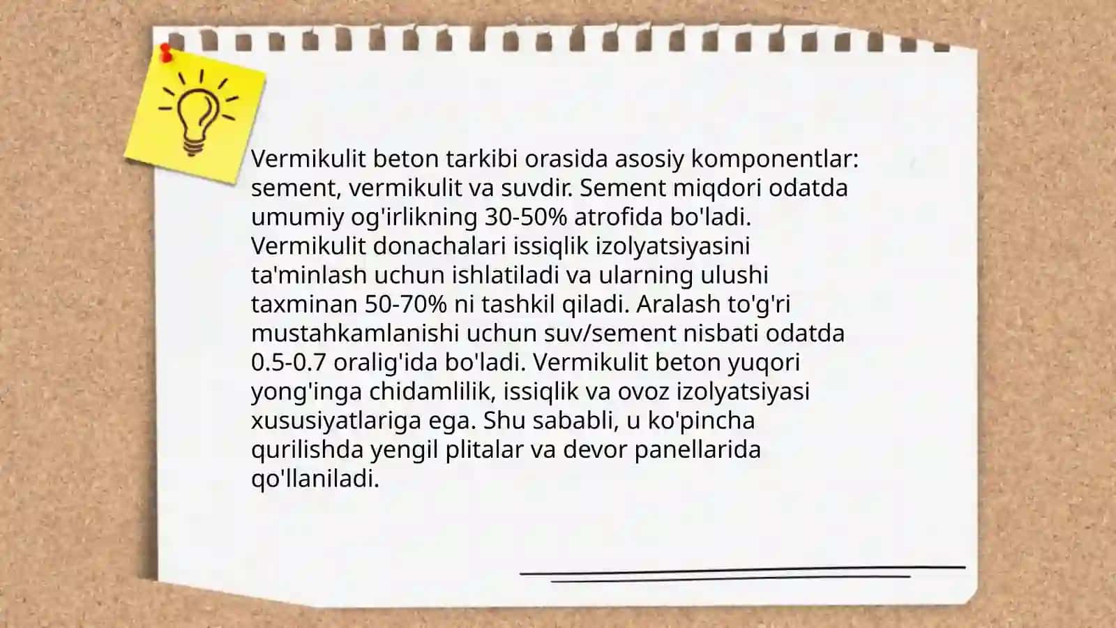 Vermikulit beton buyumlarni ishlab chiqarish texnologiyasi 4