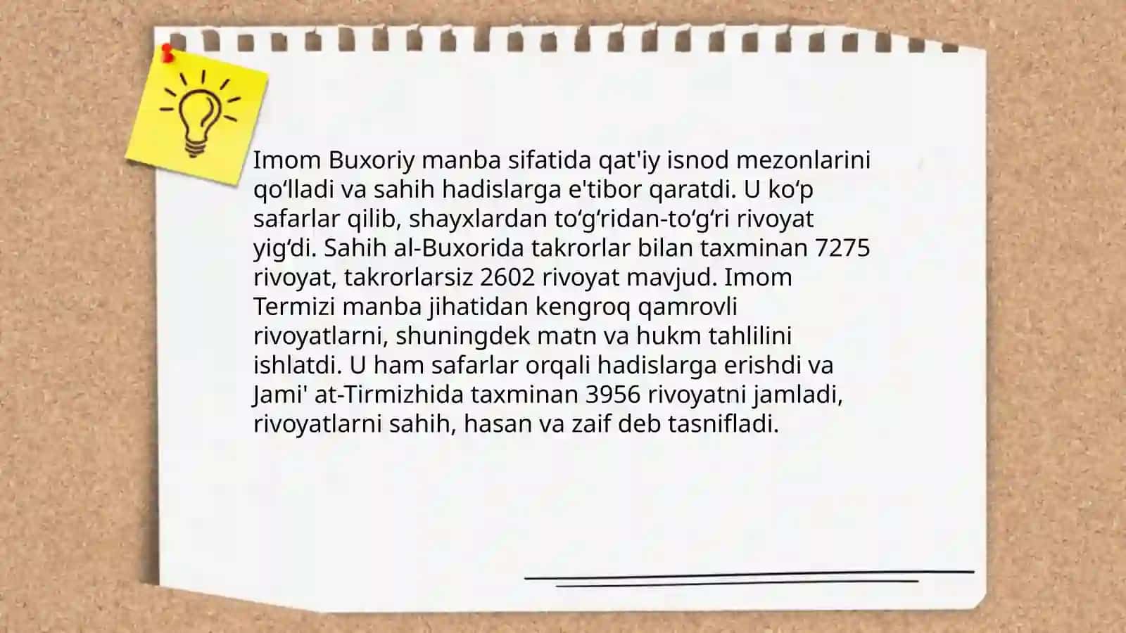 Imom Buxoriy va Imom Termiziyning hadis ilmiga qoshgan hissalarini qiyosiy tahlili 4