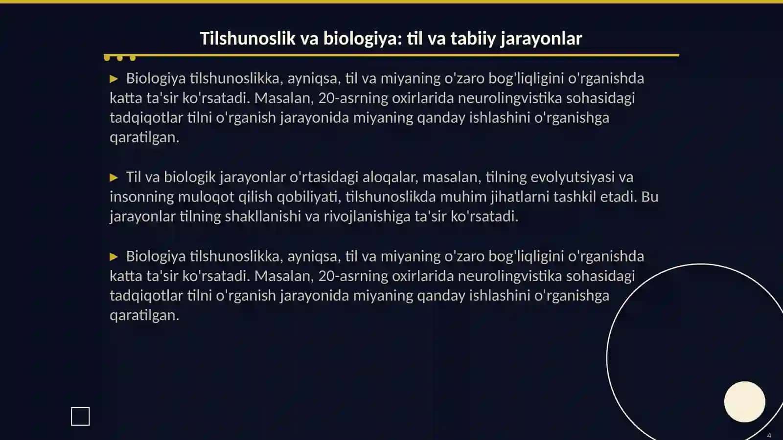 Tilshunoslikning tabiiy fanlar bilan aloqasi 4