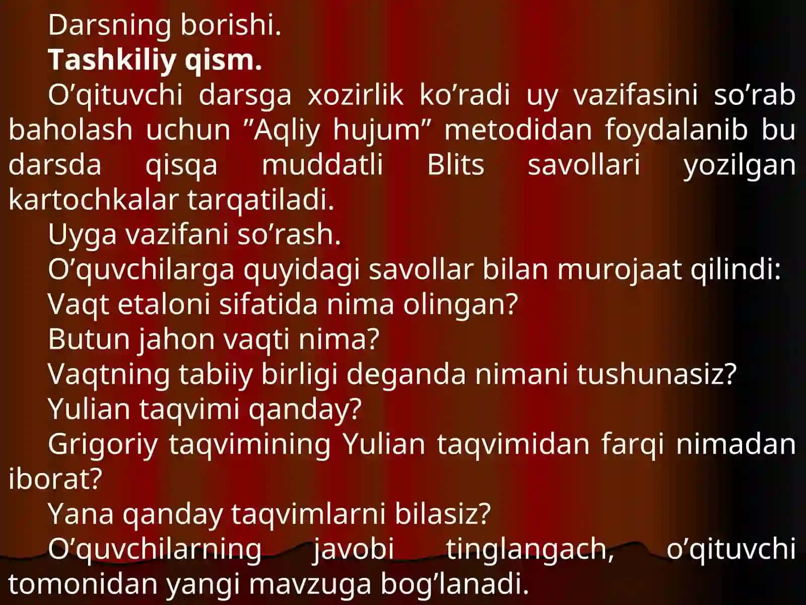 Quyosh sistemasidagi sayyoralar. Kepler qonunlari 4