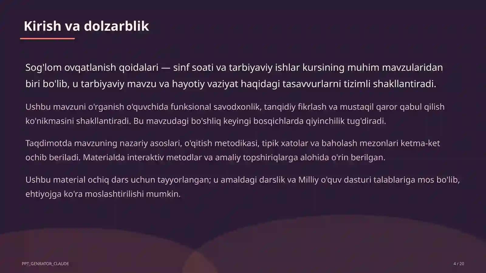 Sog'lom ovqatlanish qoidalari 4