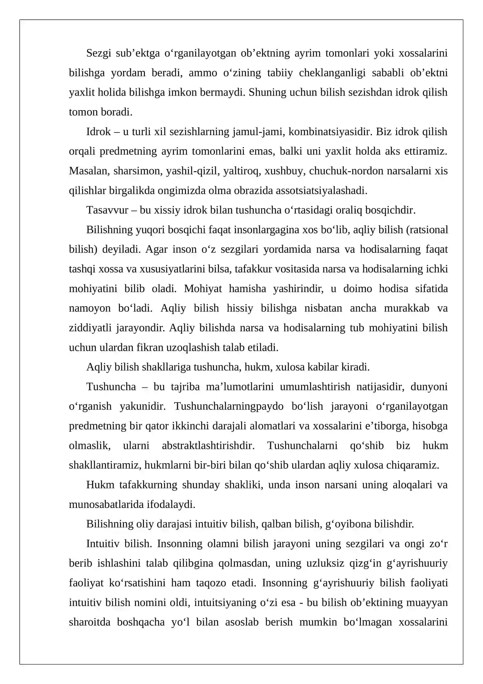 Bilish va uning turlari 4