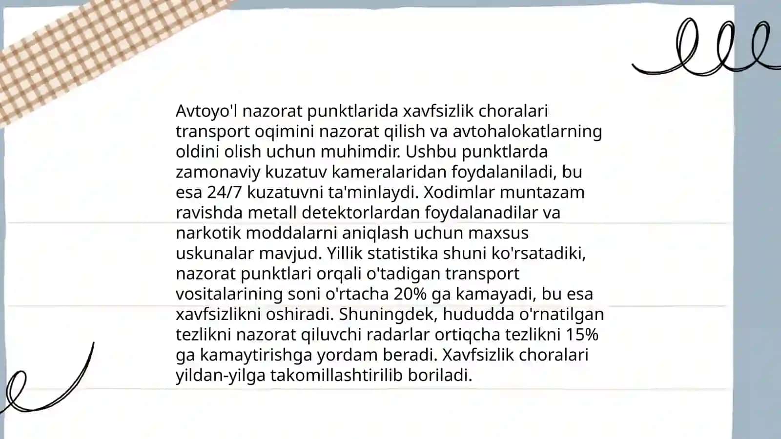transport vositalarini nazorat qilish punktlari 4
