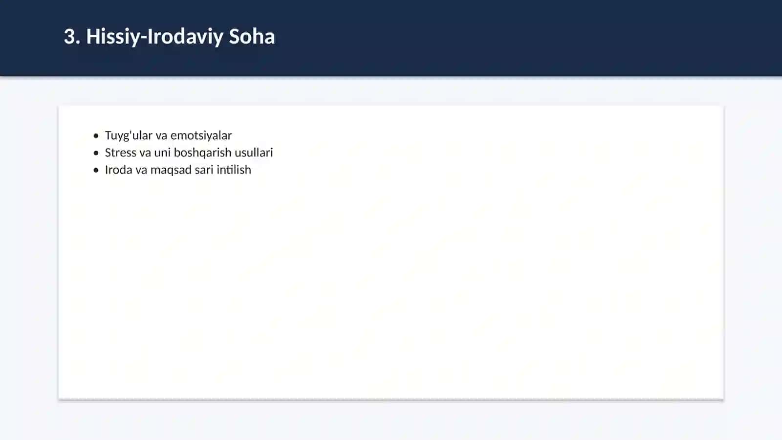 Umumiy psixologiya va shaxs rivojlanishi 4