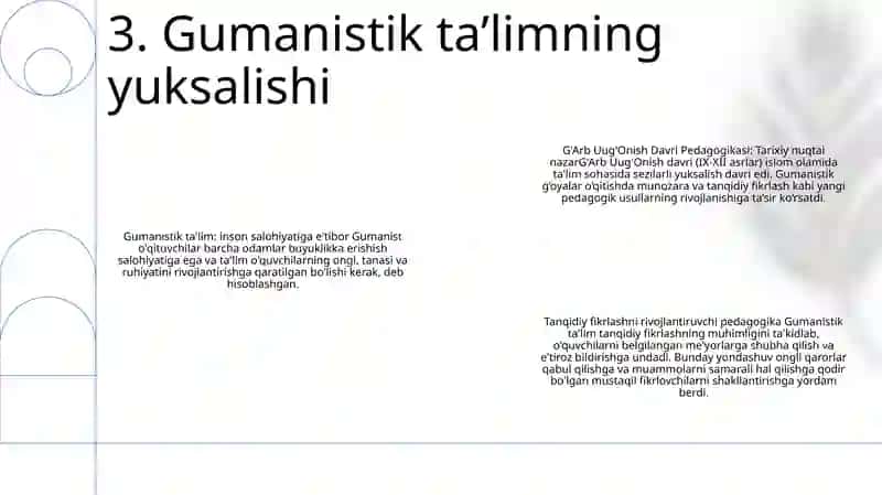 G'Arb Uug'Onish Davri Pedagogikasi 4