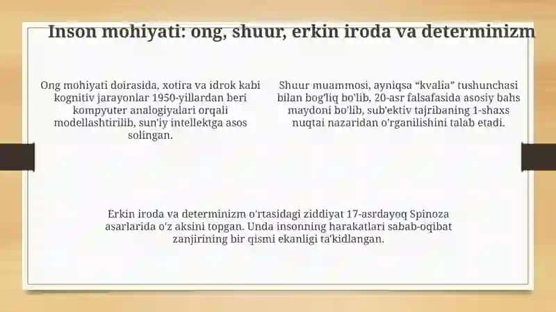 Inson falsafasi (Falsafiy atropologiya) 4