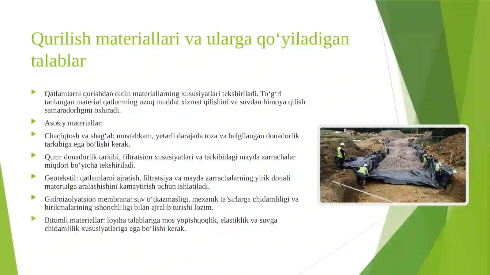 Suv o‘tkazmaydigan va kapillyar to‘suvchi qatlamlarning vazifasi 4