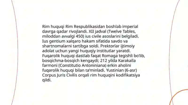 Qadimgi jamiyatlarda shaxsiy va mulkiy huquqlarning shakllanishi 4
