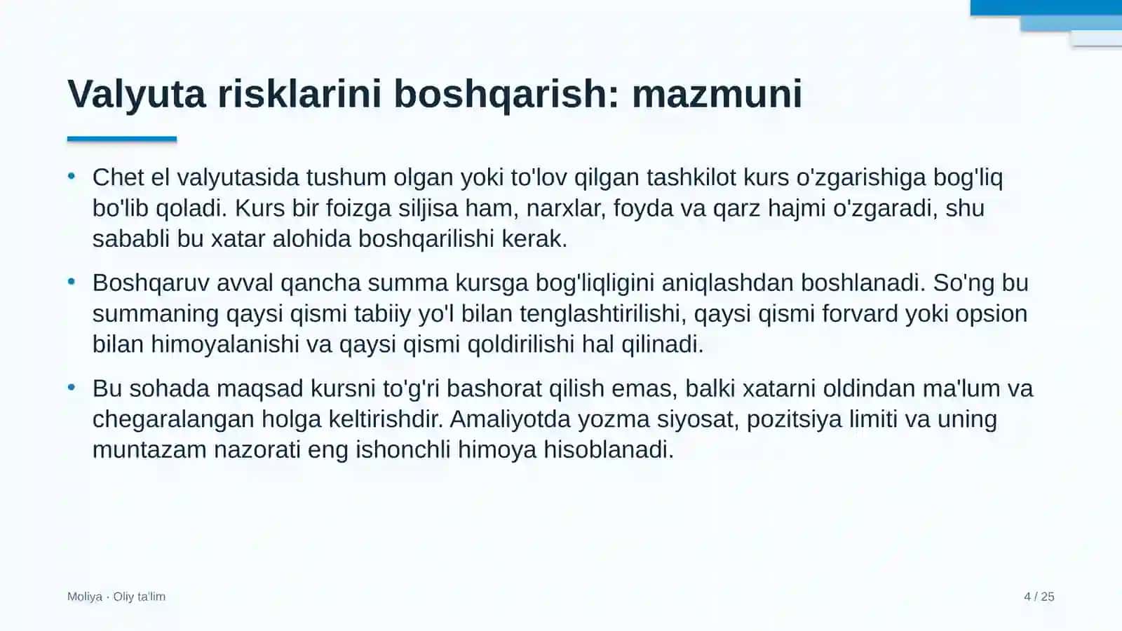 Beton zavodlarida valyuta risklarini boshqarish 4