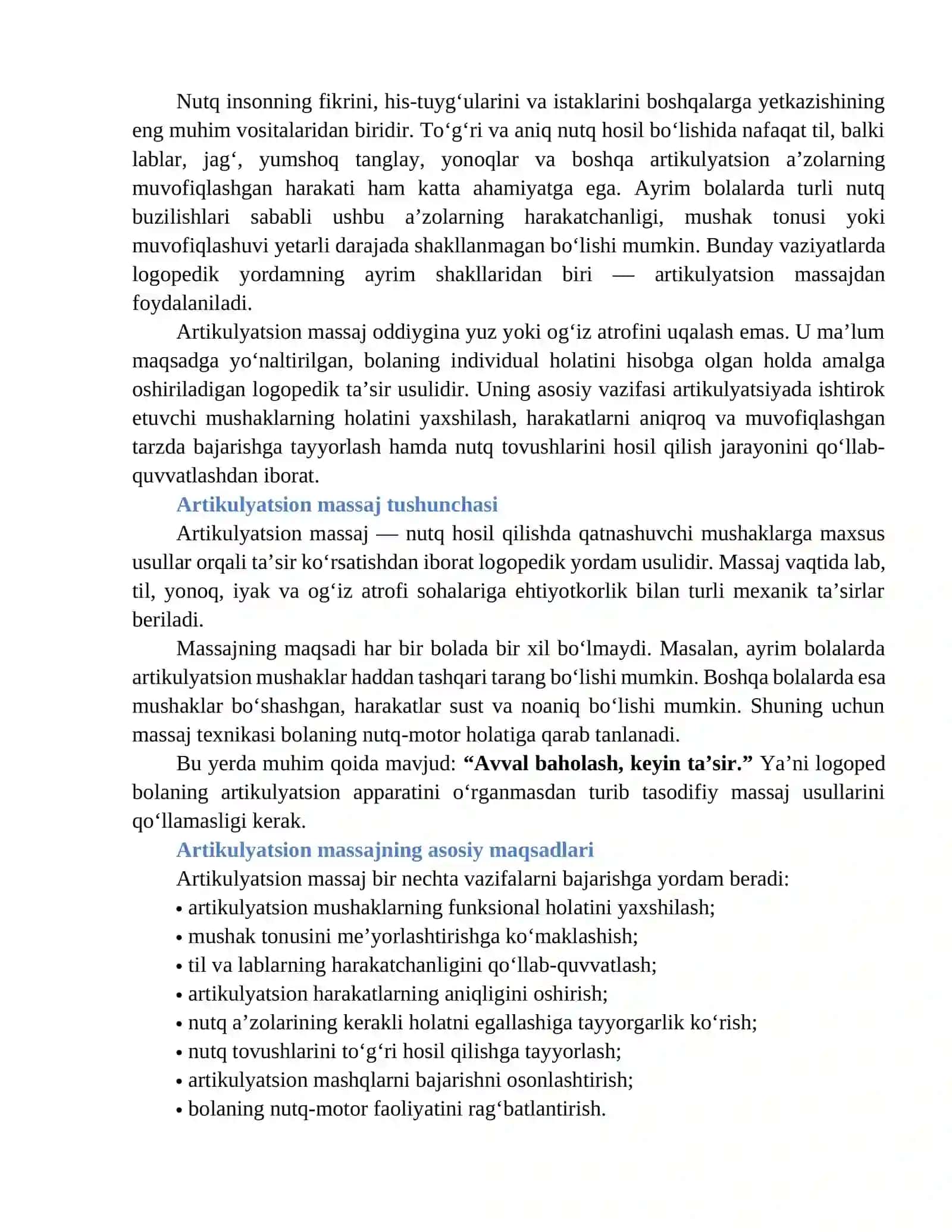 “Dizartriyada artikulyatsion massaj texnikasi” 4