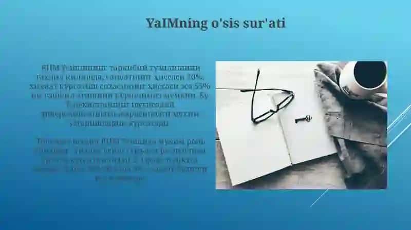 Milliy iqtisodiyot rivojlanishining asosiy ko'satkichlari 4