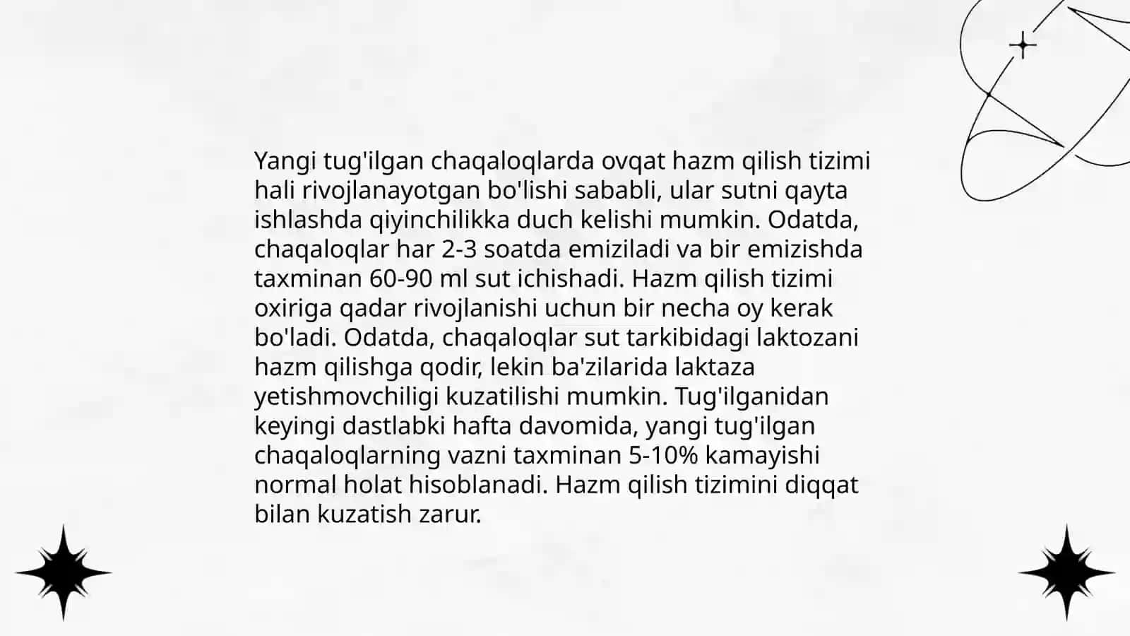 Ovqat hazim qilish tizimining yosh xususiyatlari 4