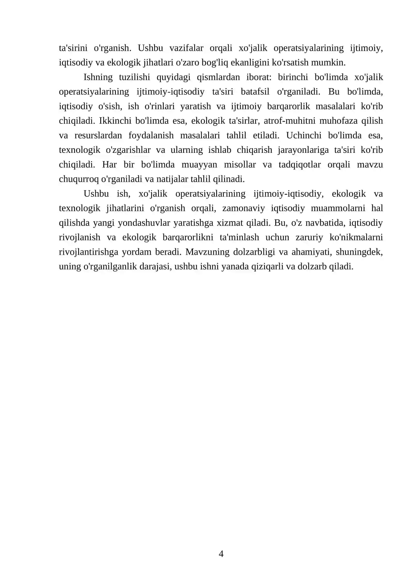 Xojalik operatsiyalari tasirida yuz beradigan o'zgarishlar 4