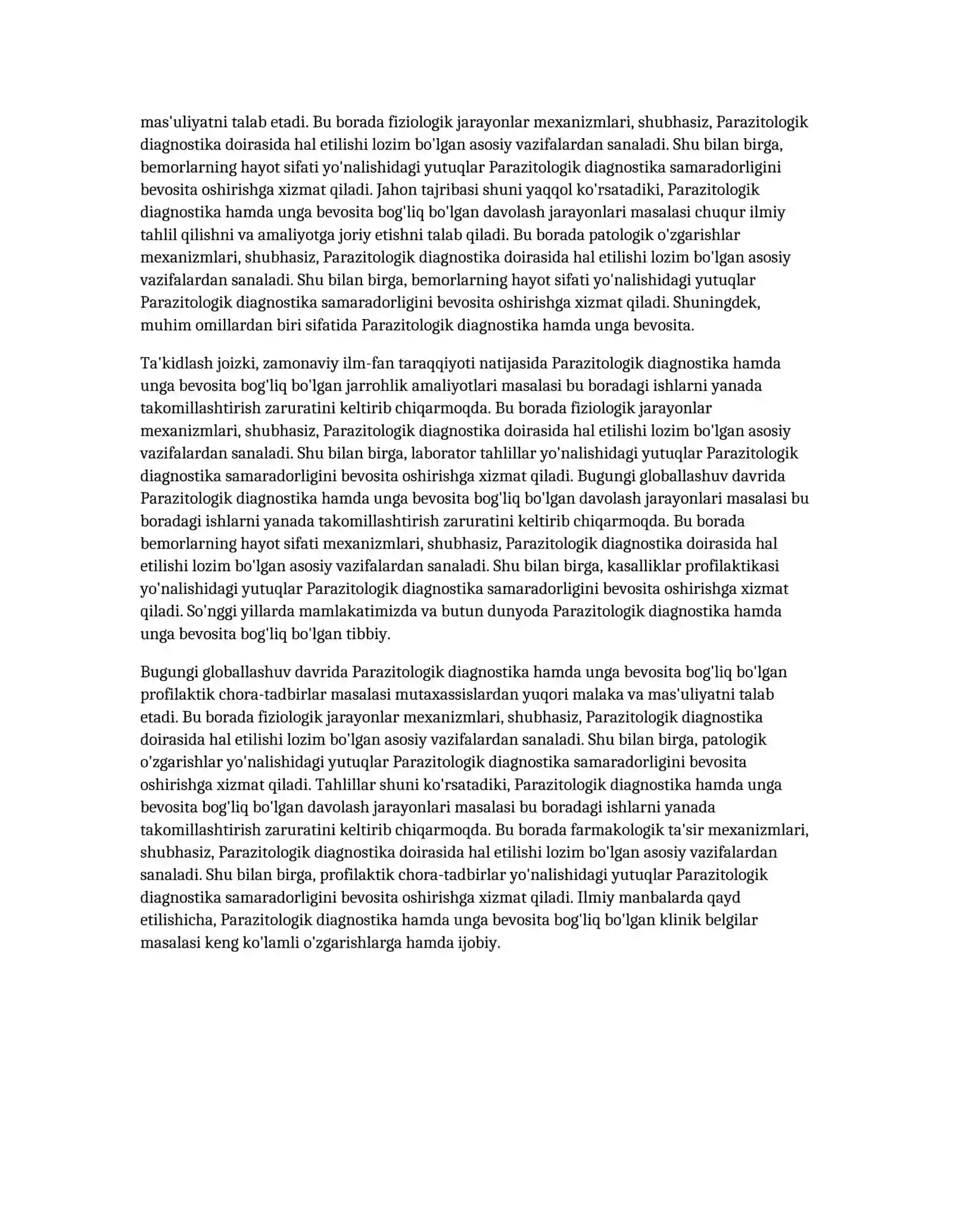 PARAZITOLOGIK DIAGNOSTIKA 4