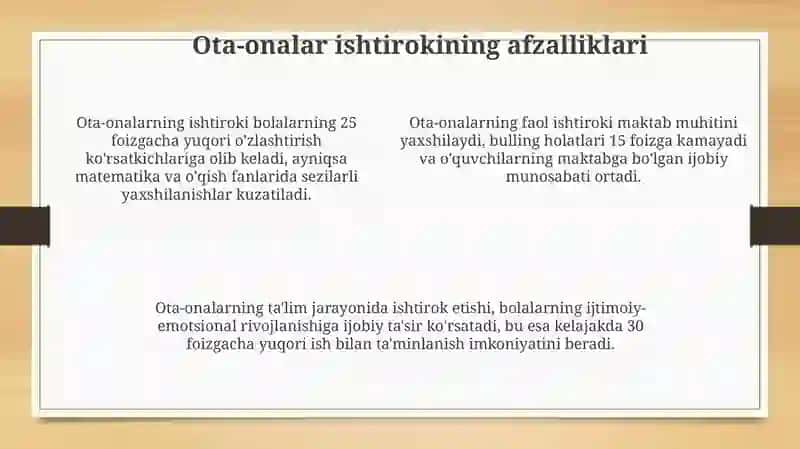 MTTning ota-onalar bilan olib boriladigan ishlari 4