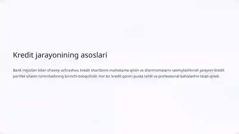 Tijorat banklarining kredit portfeli tahlili 4