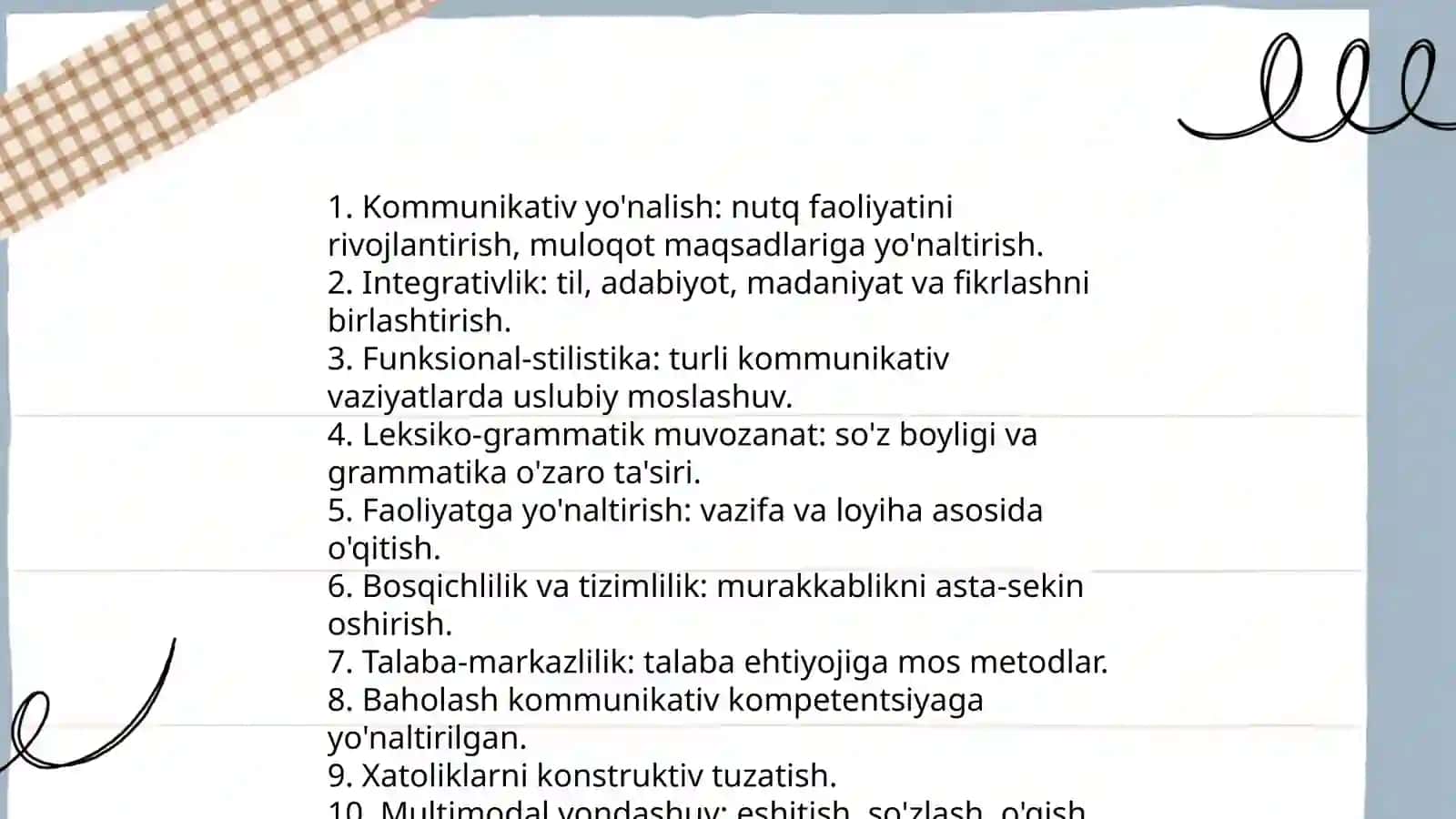 Ona tili o‘qitishda umumdidaktik va o‘ziga xos tamoyillar 4