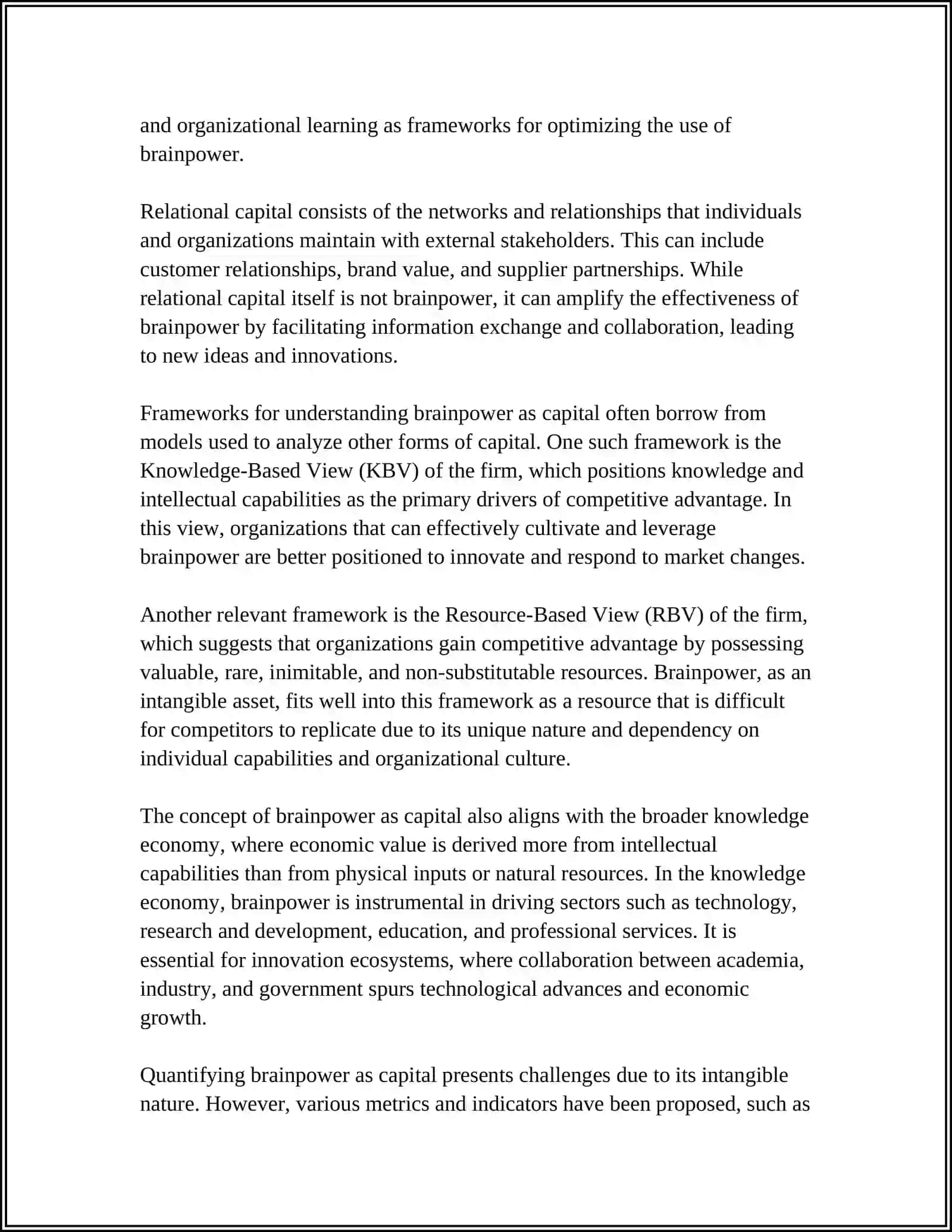 BRAINPOWER AS CAPITAL 4