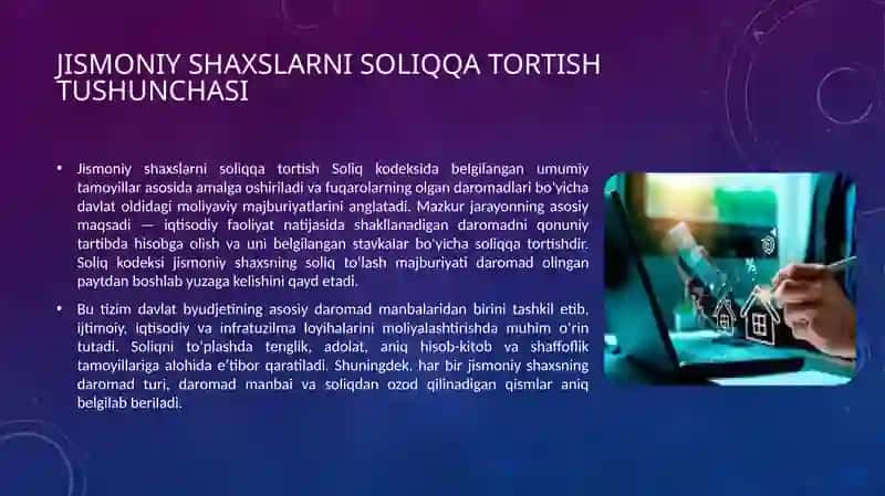 Jismoniy shaxslarni soliq qatortishda obyektlarni aniqlashtirish tibbiyoti 4