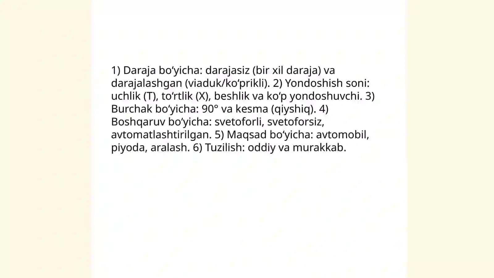 Chorraha va ularning turlari 4
