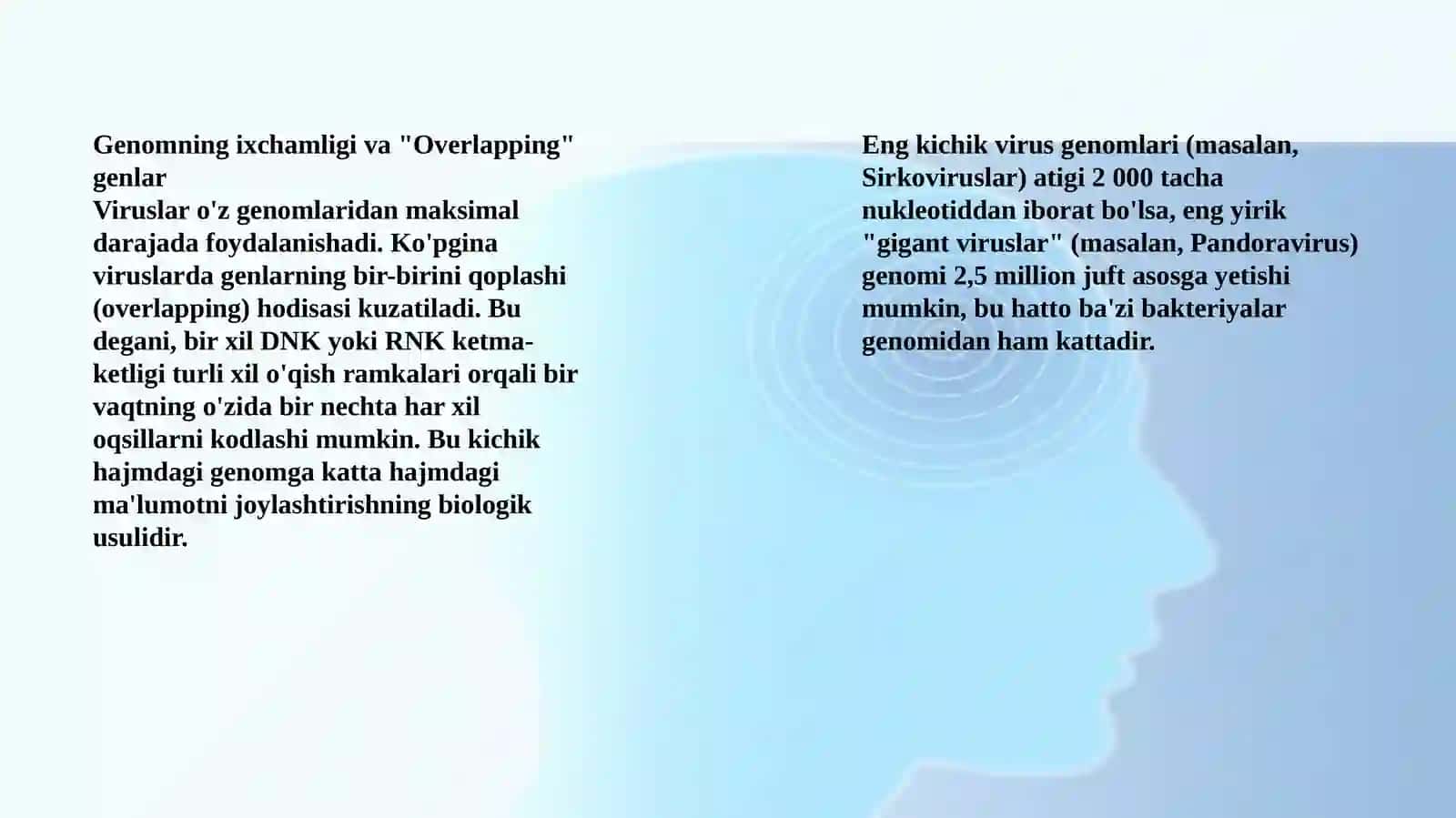 Genomlar xilma-xilligi va ularning strukturasi 4