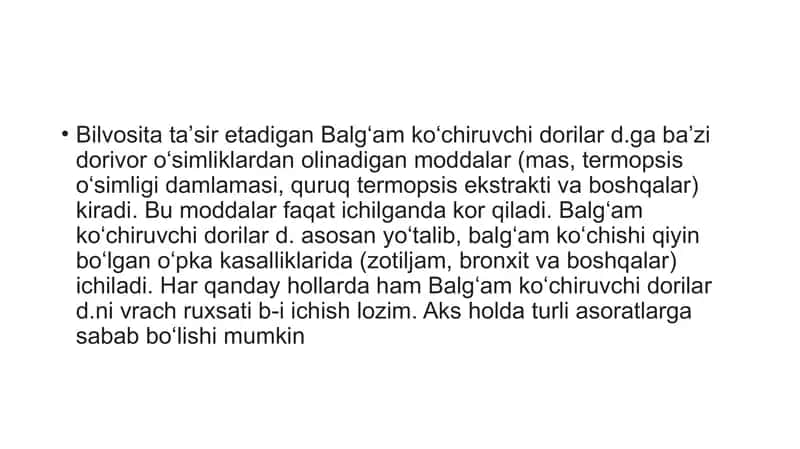 Balg`am ko`chiruvchi vositalar xossalari va qo`llanilishi 4
