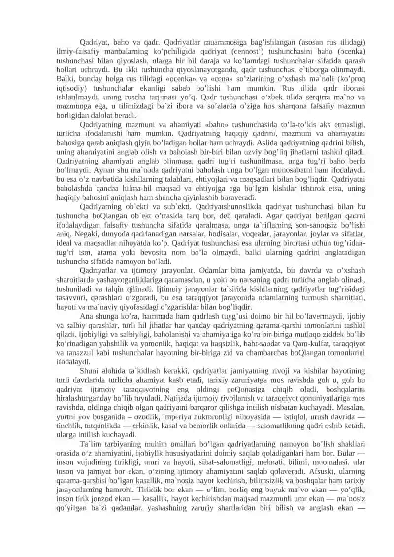 QADRIYATLAR FALSAFASI 4