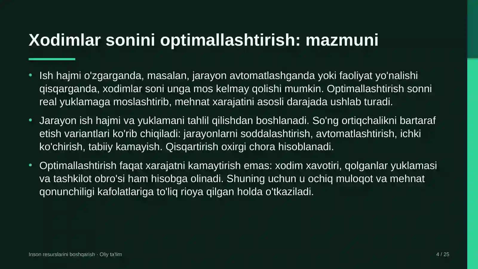 Ekstremal turizmda xodimlar sonini optimallashtirish 4