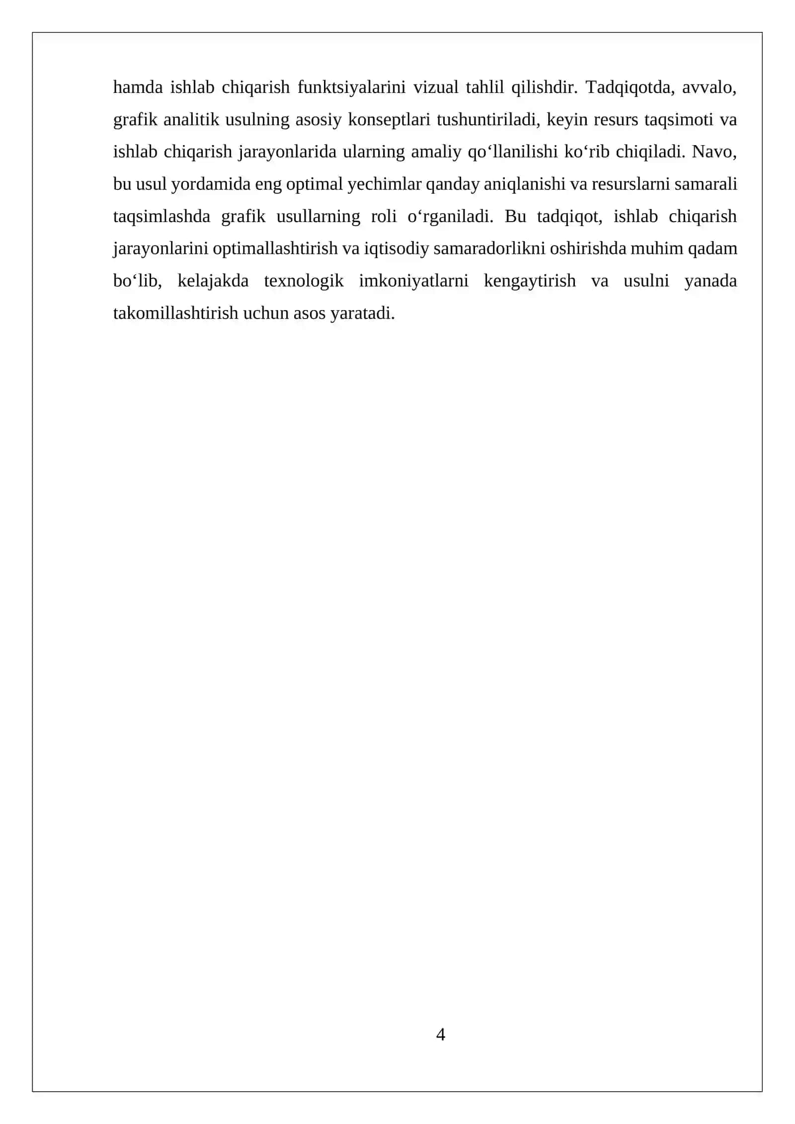 MUSTAQIL ISH CHUQIRLASHTIRISHNING OPTIMAL YO'NALISHINI GRAFIK ANALETIK USULDA ANIQLASH 4