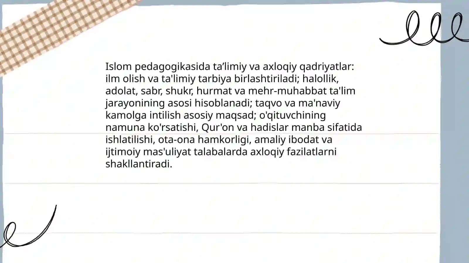 Sharq pedagogik ta'limotida ta'limiy, ahloqiy qarashlar 4
