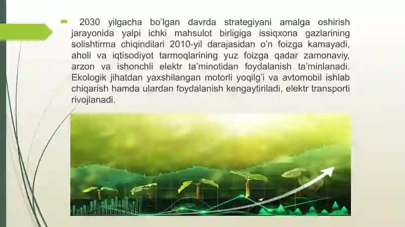 YASHIL IQTISODIYOT GA O'TISHNING ZARURIYATI VA ASOSIY TAMOYILLARI 4
