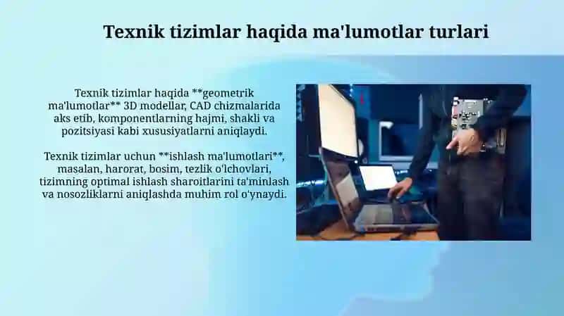 Texnik tizimlarni axborot Bilan taʼminlash va ularni boshqarish 4