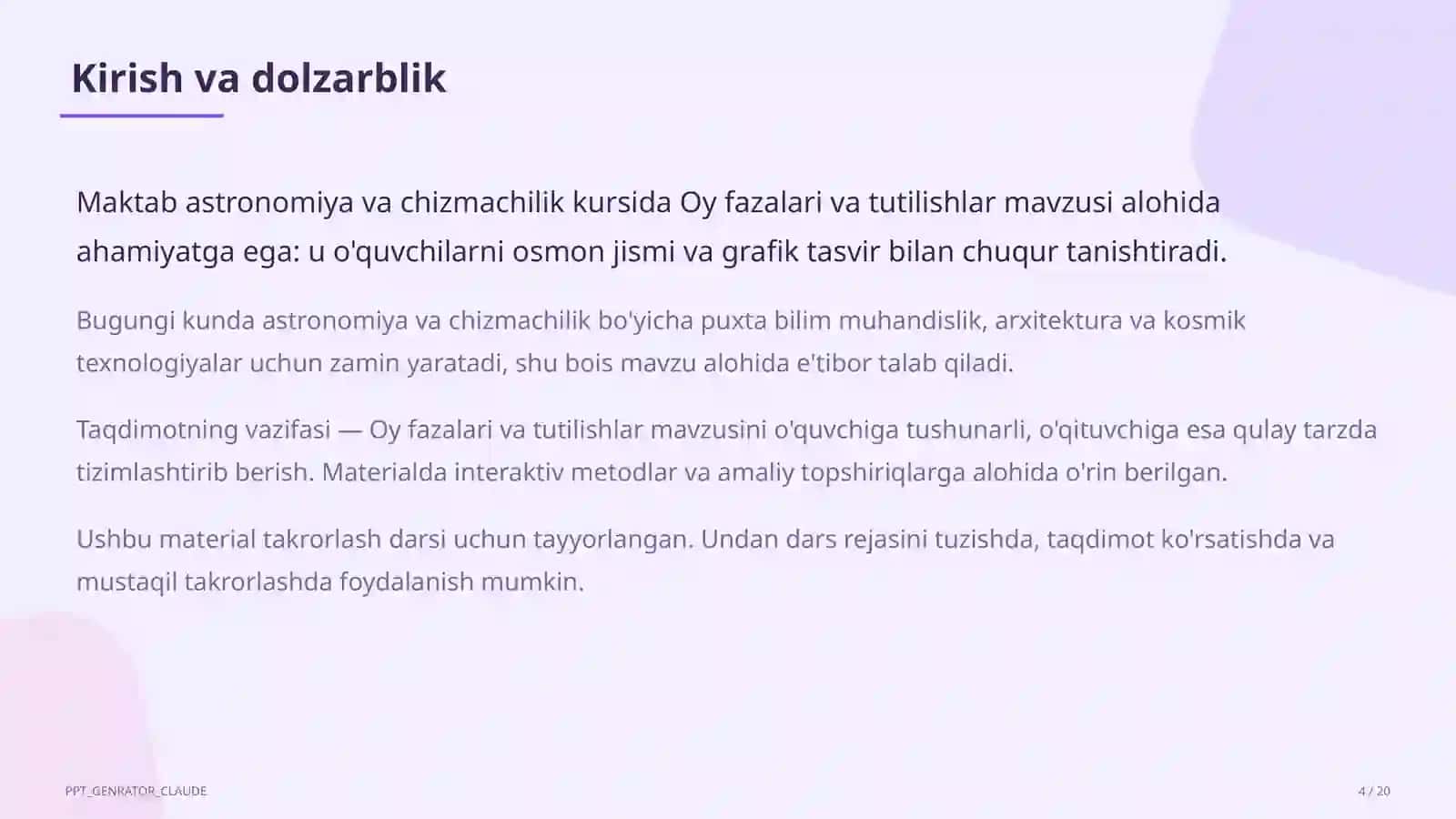 Oy fazalari va tutilishlar (9-sinf) 4